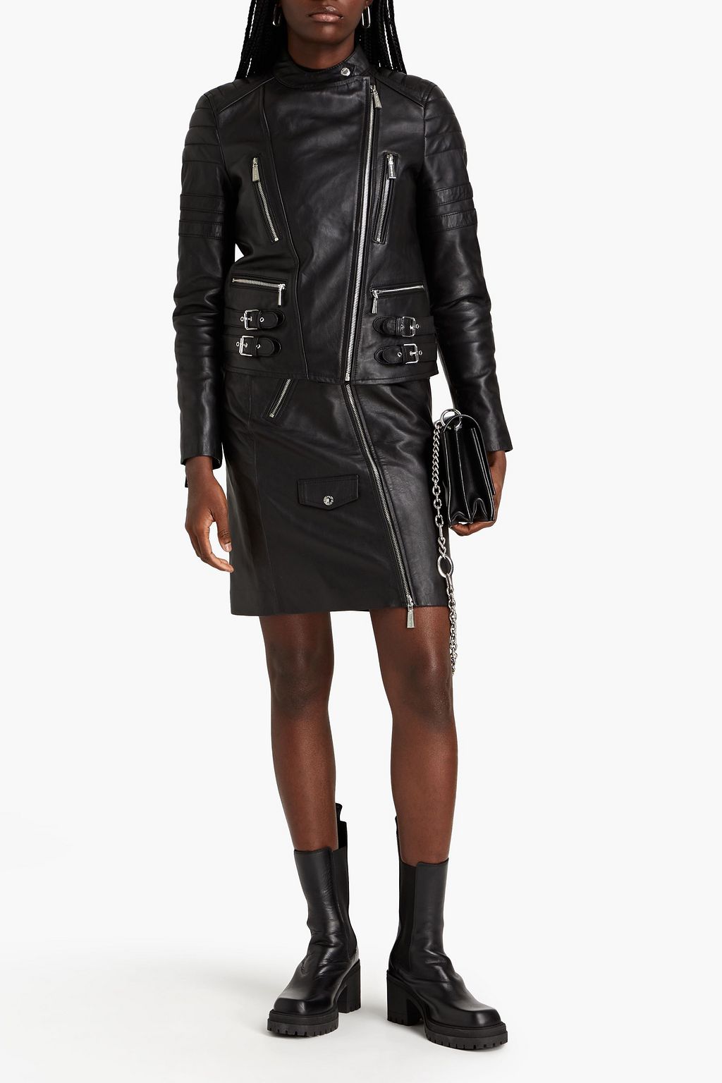 EACH X OTHER Leather biker jacket