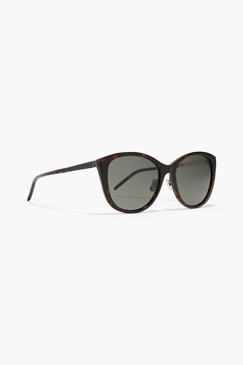SAINT LAURENT Square-frame tortoiseshell acetate sunglasses