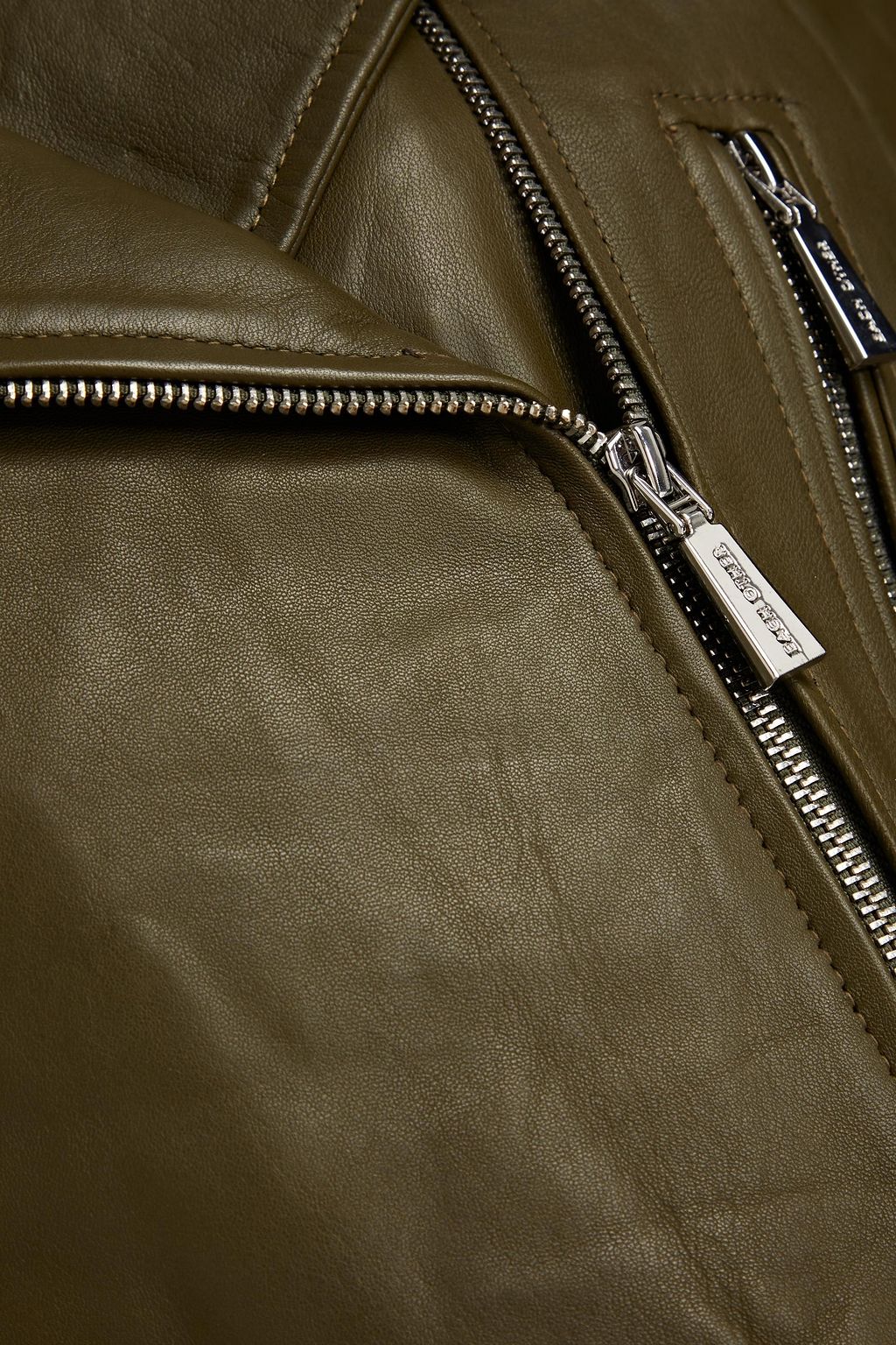 EACH X OTHER Belted leather biker jacket