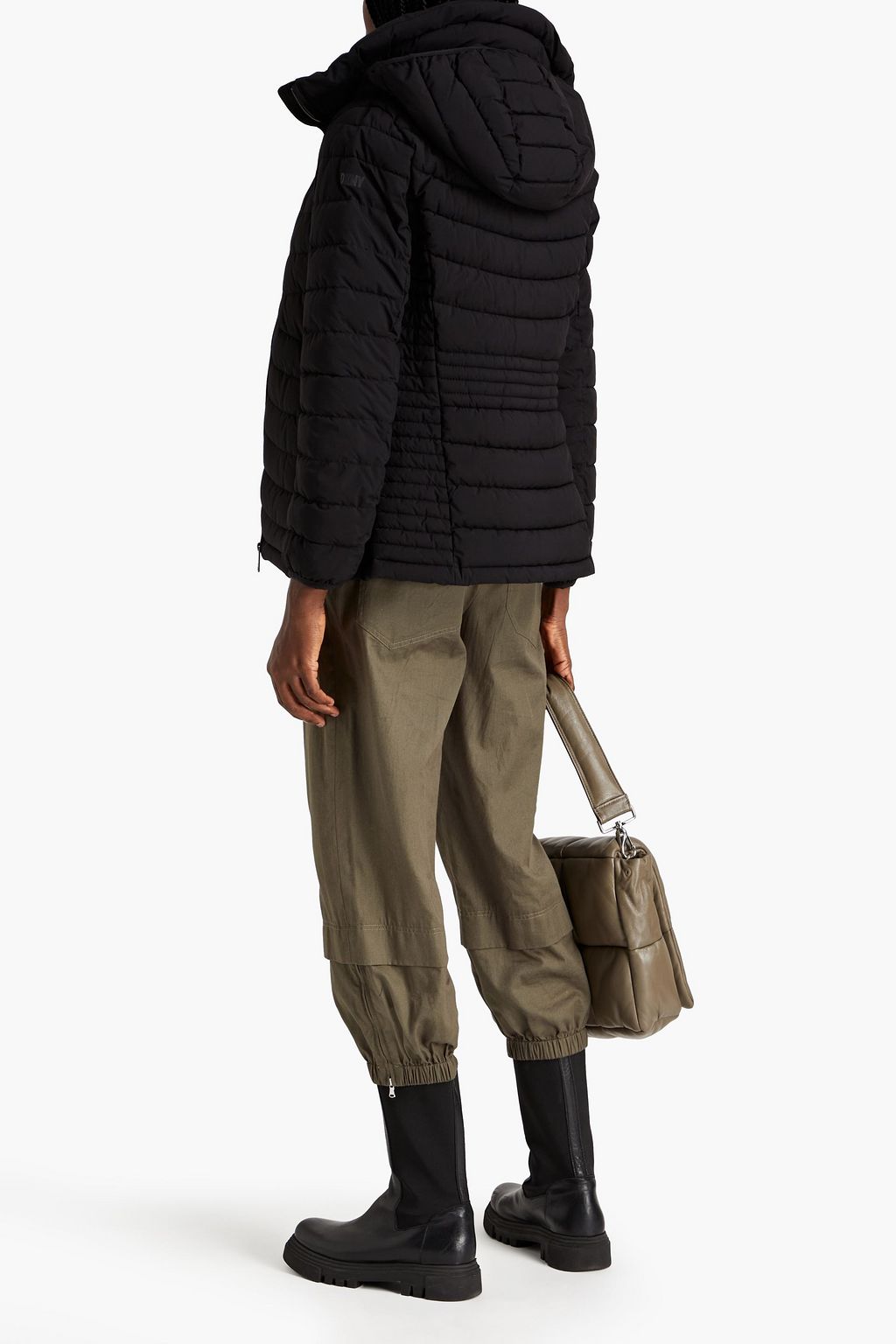 DKNY Kapuzenjacke aus gestepptem Shell