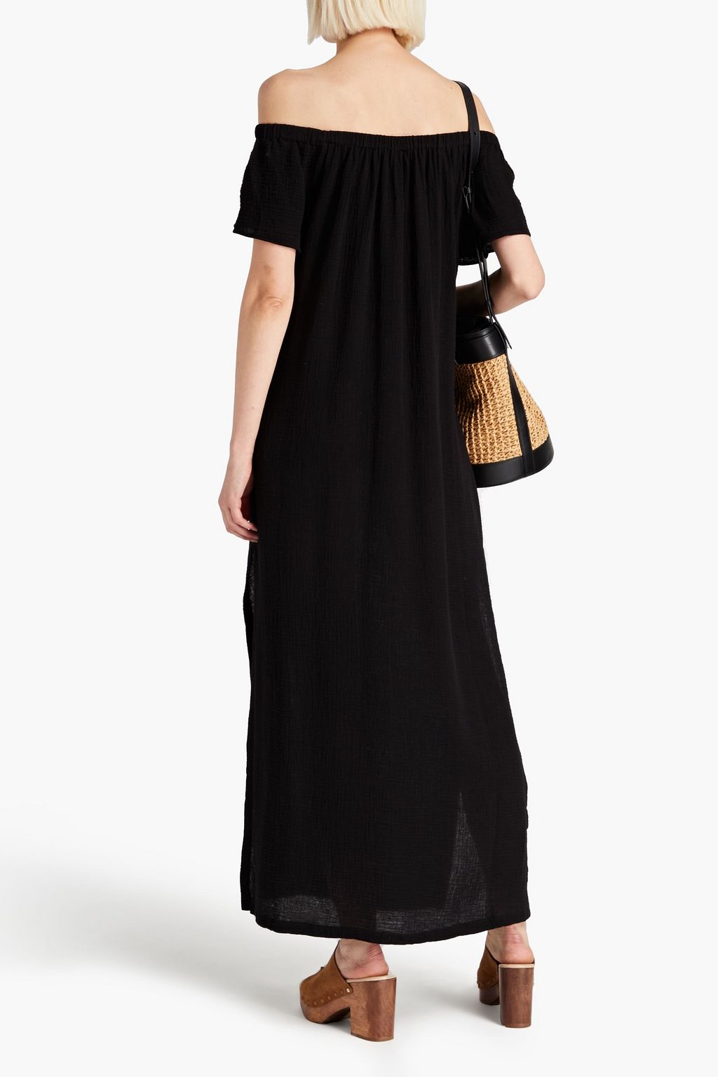 SEAFOLLY Offtheshoulder cottongauze maxi dress THE