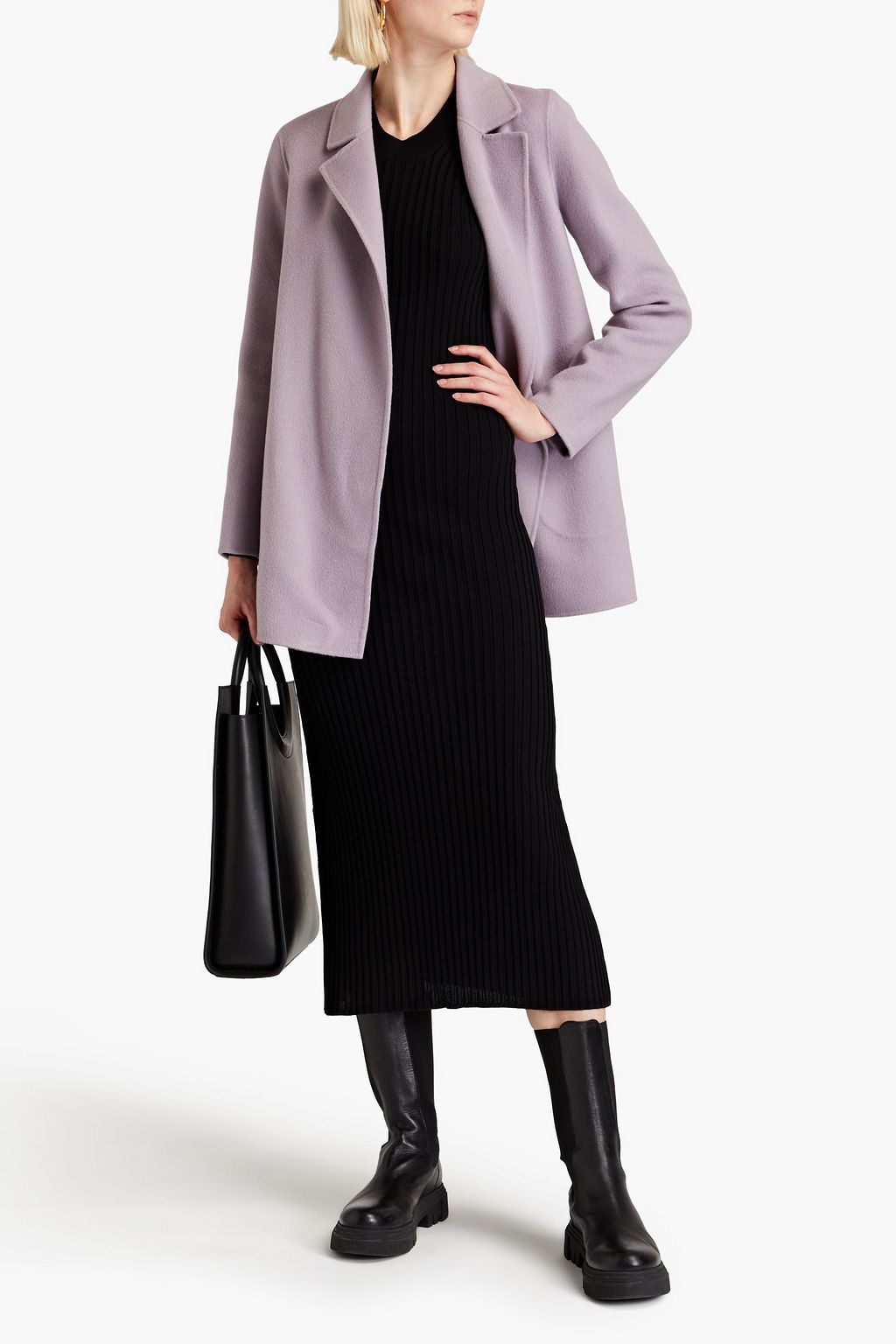 THEORY Brushed wool and cashmere-blend felt coat | THE OUTNET