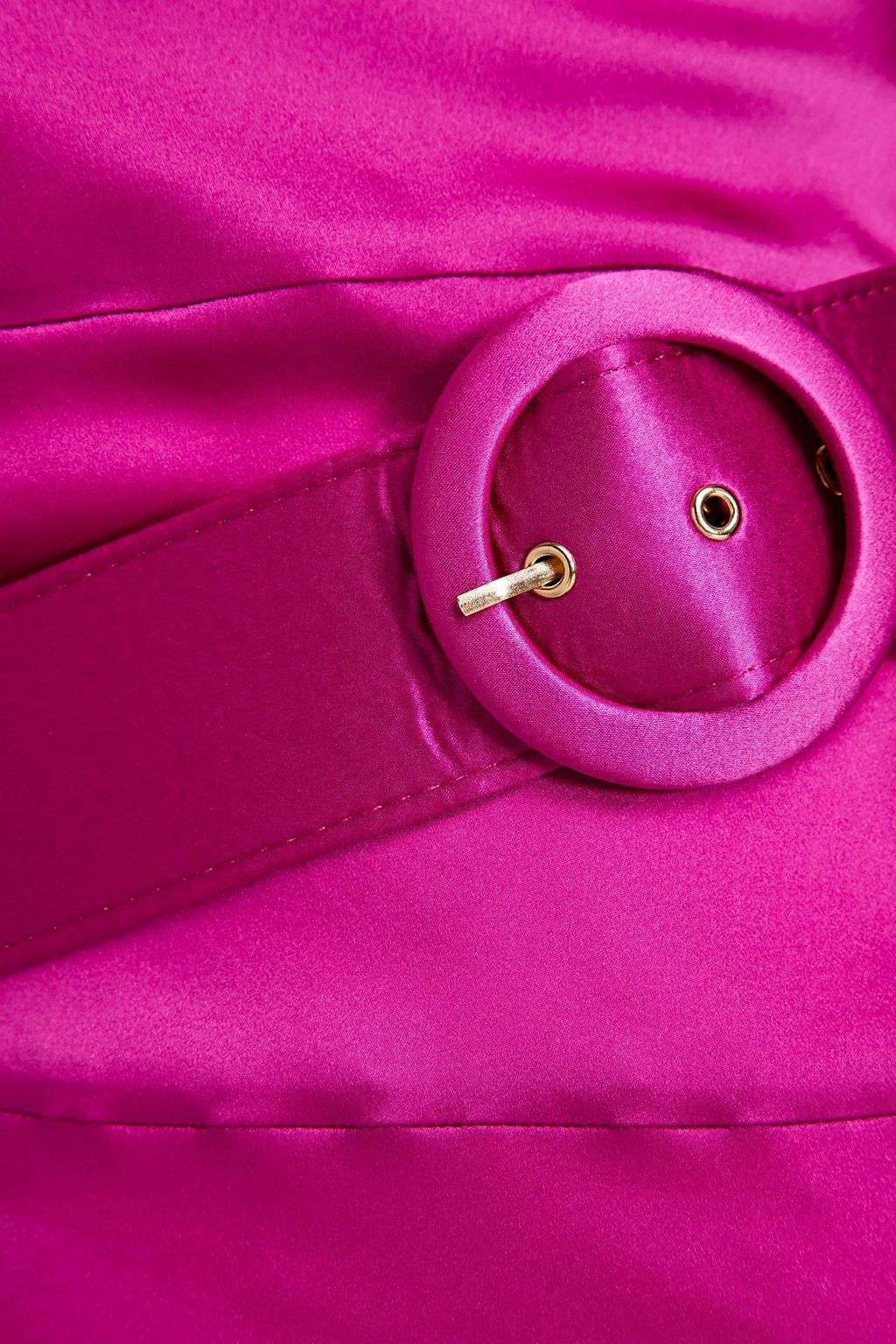 NICHOLAS Asymmetrisches Midikleid aus Seidensatin