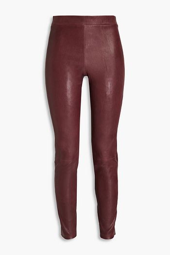 Women s Theory Leather Trousers Sale Up to 70 Off THE OUTNET
