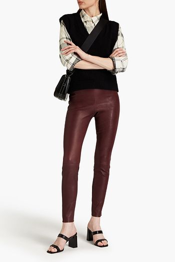 Theory leather pants sale sale
