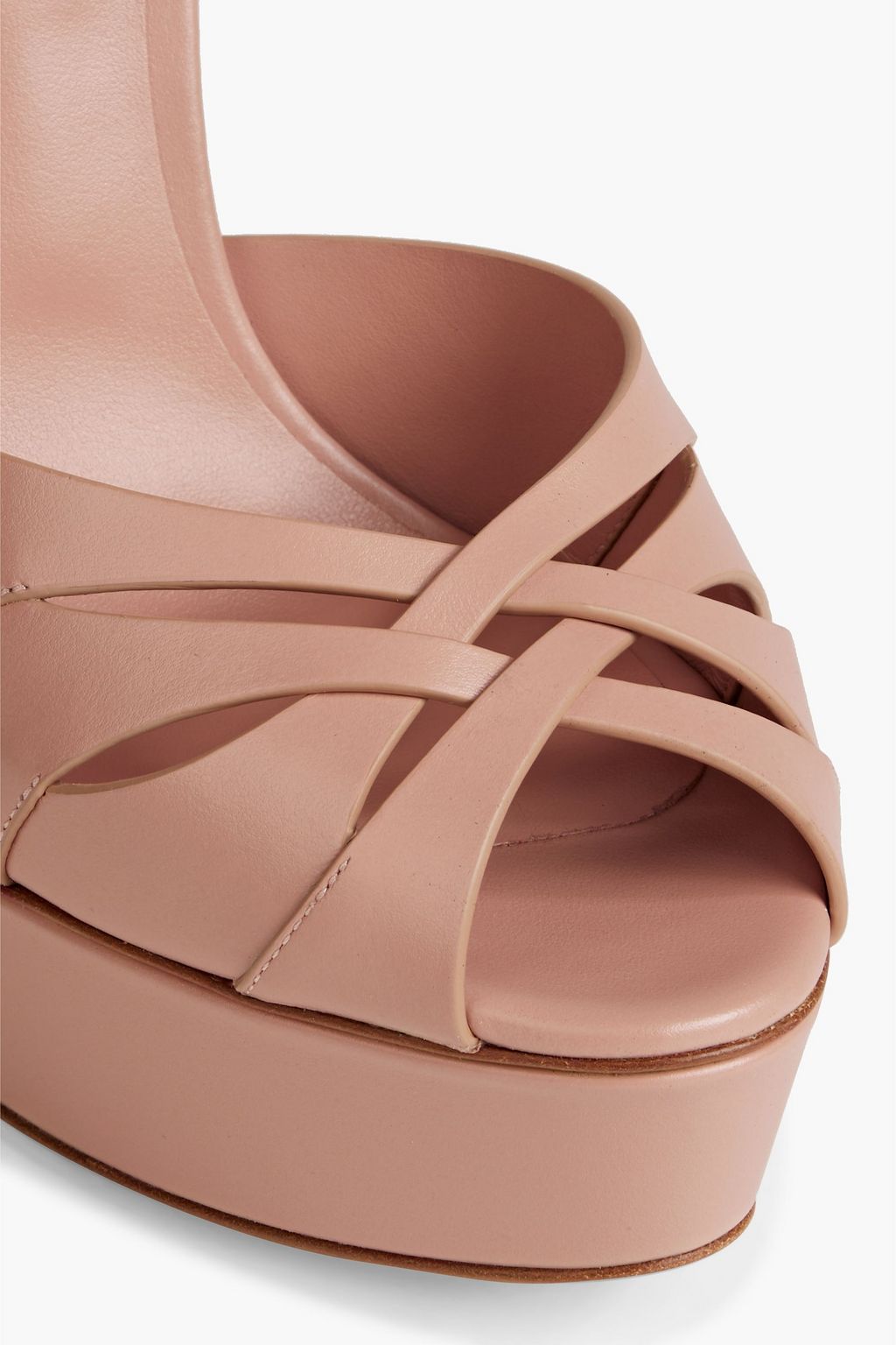 CASADEI Flora leather platform sandals