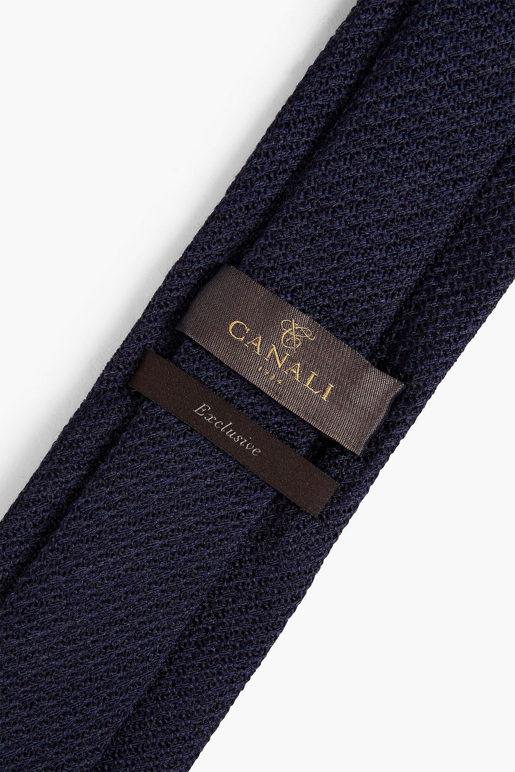 CANALI Wool and silk-blend tie