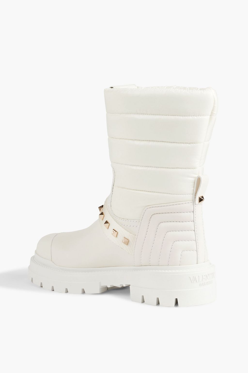 VALENTINO GARAVANI Rockstud quilted leather boots