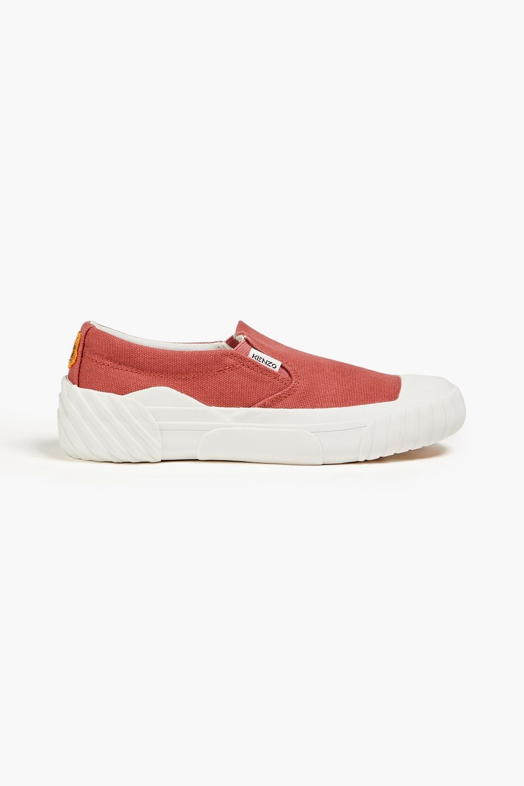 KENZO Tiger Crest canvas slip-on sneakers | up to 70% off | THE OUTNET