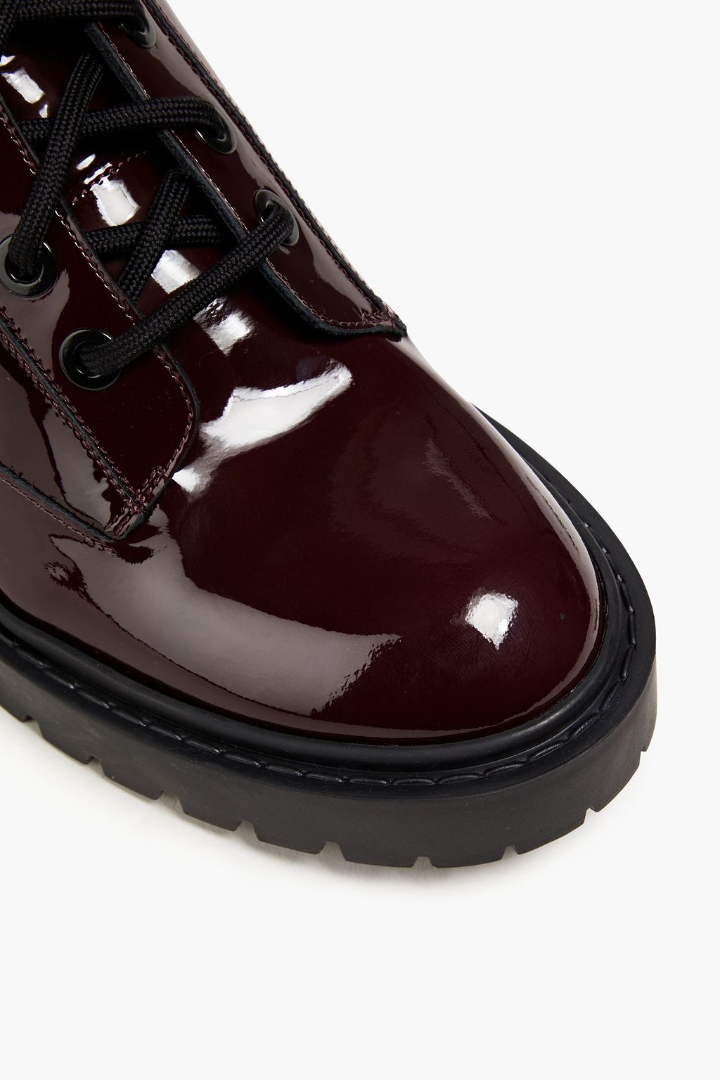 KENZO Pike patent-leather combat boots