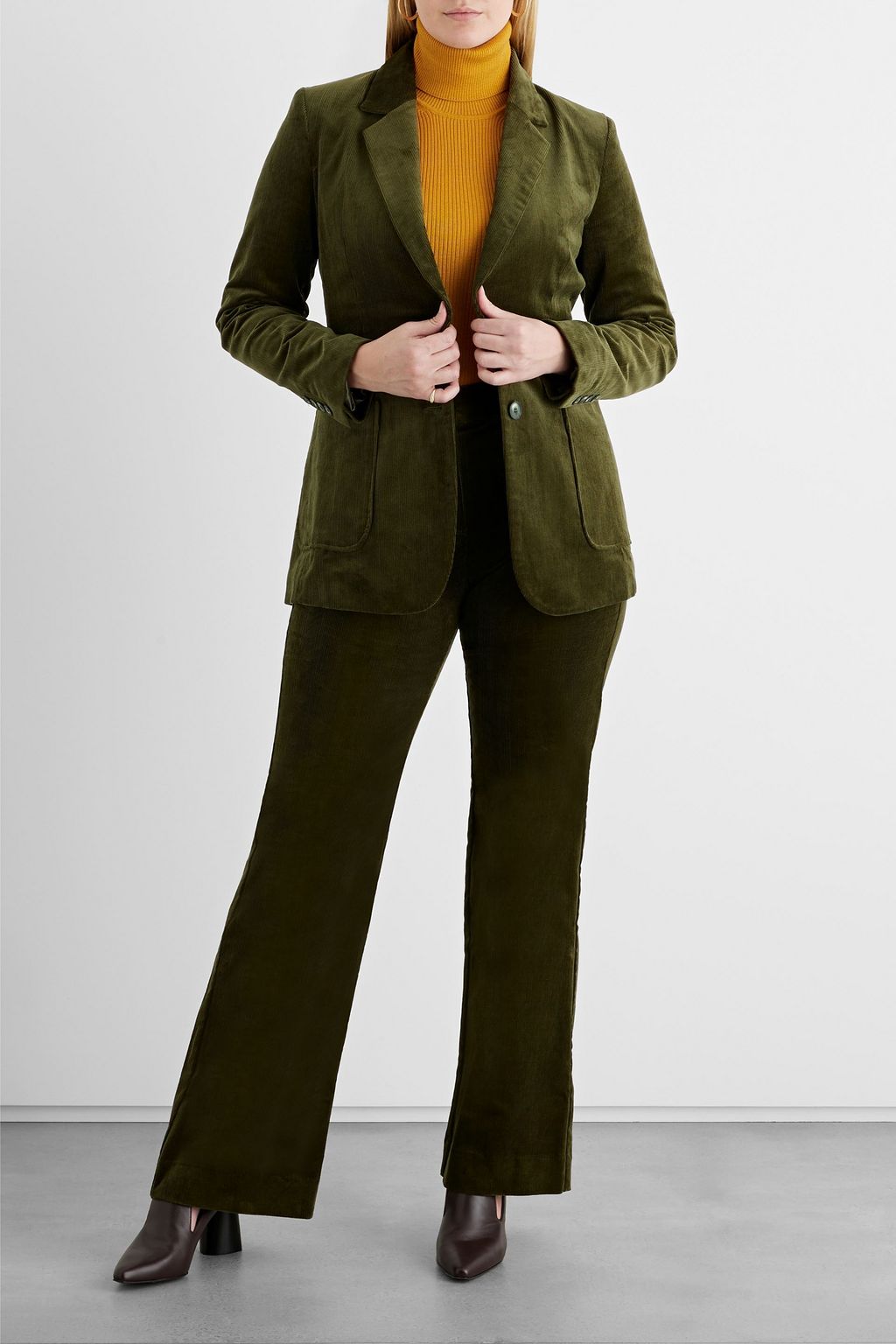 IRIS & INK Samantha organic cotton-blend corduroy blazer