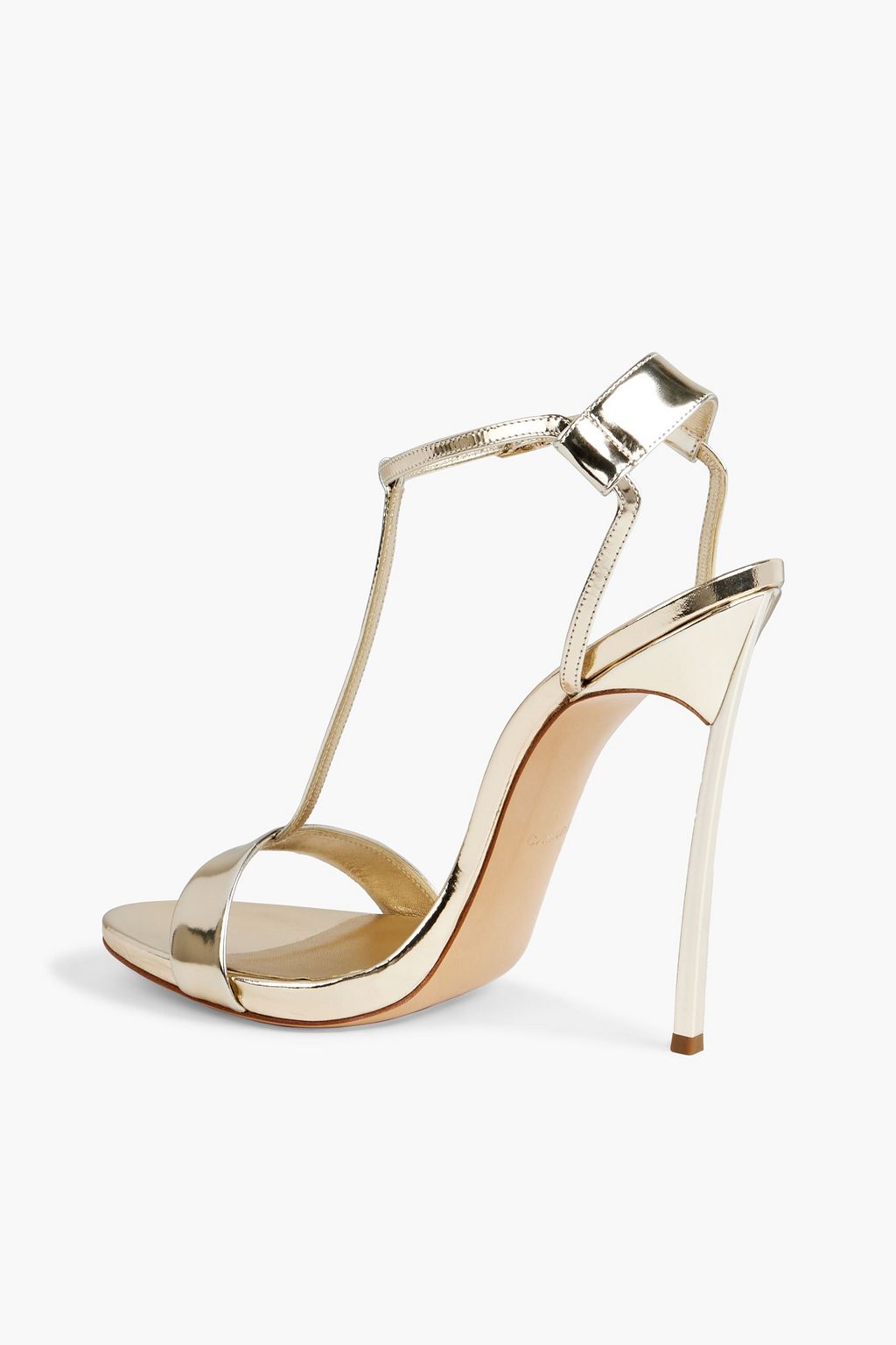CASADEI Barbarella mirrored-leather sandals