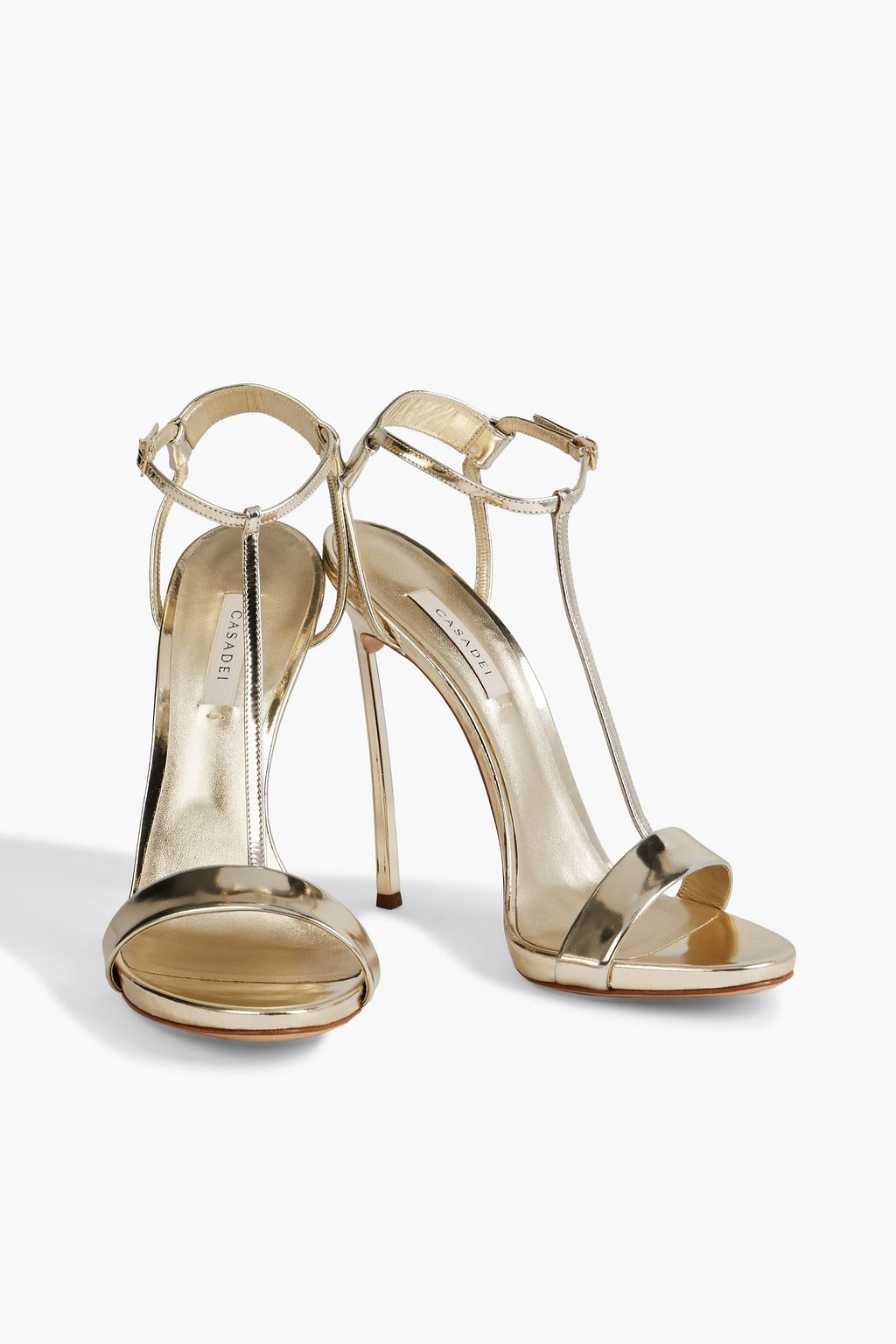 CASADEI Barbarella mirrored-leather sandals