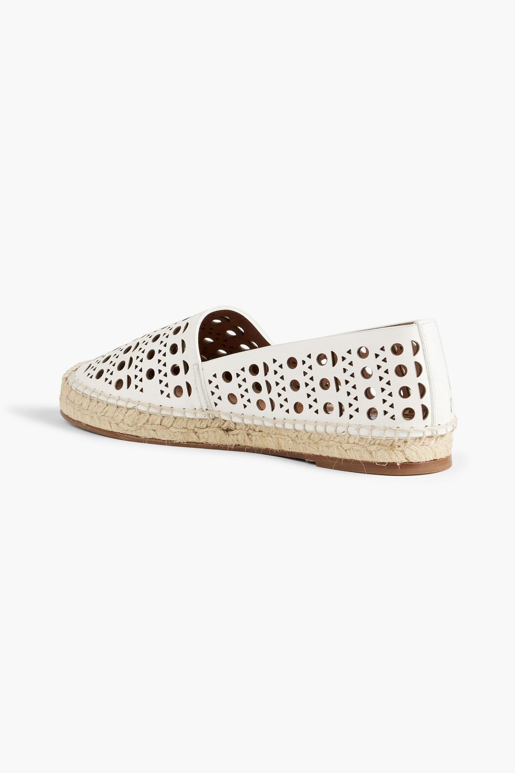 ALAÏA Vienne laser-cut leather espadrilles
