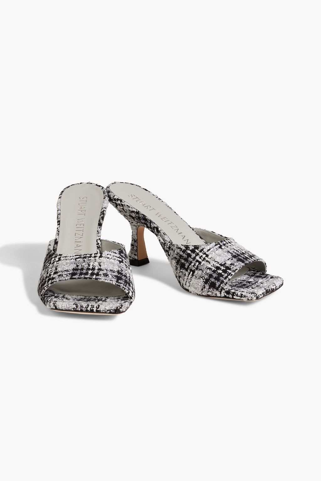 STUART WEITZMAN Tia 75 tweed mules
