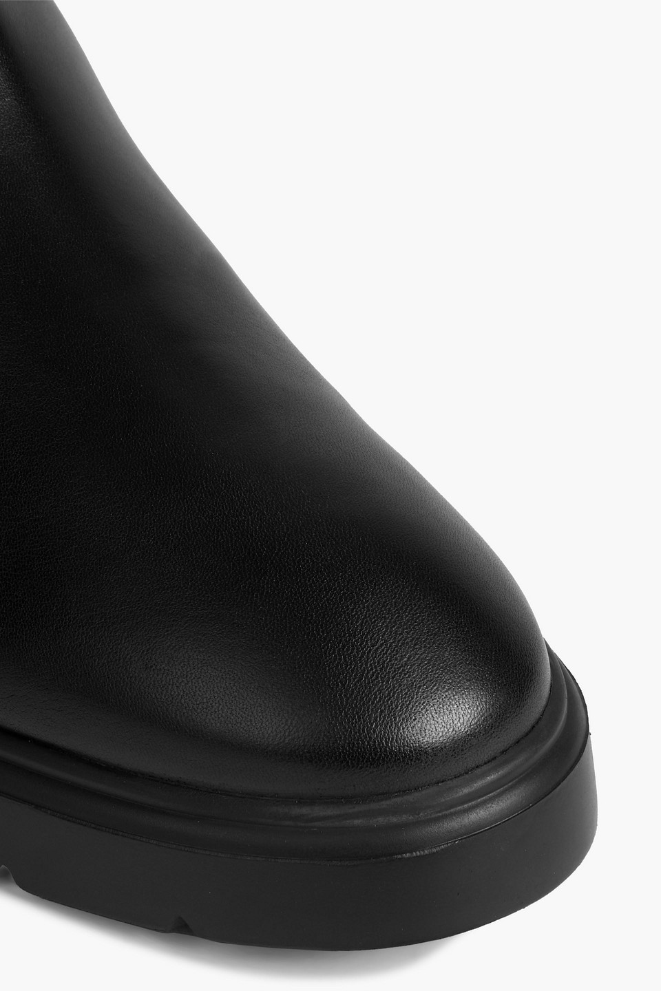 Shop Stuart Weitzman Mckenzee Leather Chelsea Boots In Black