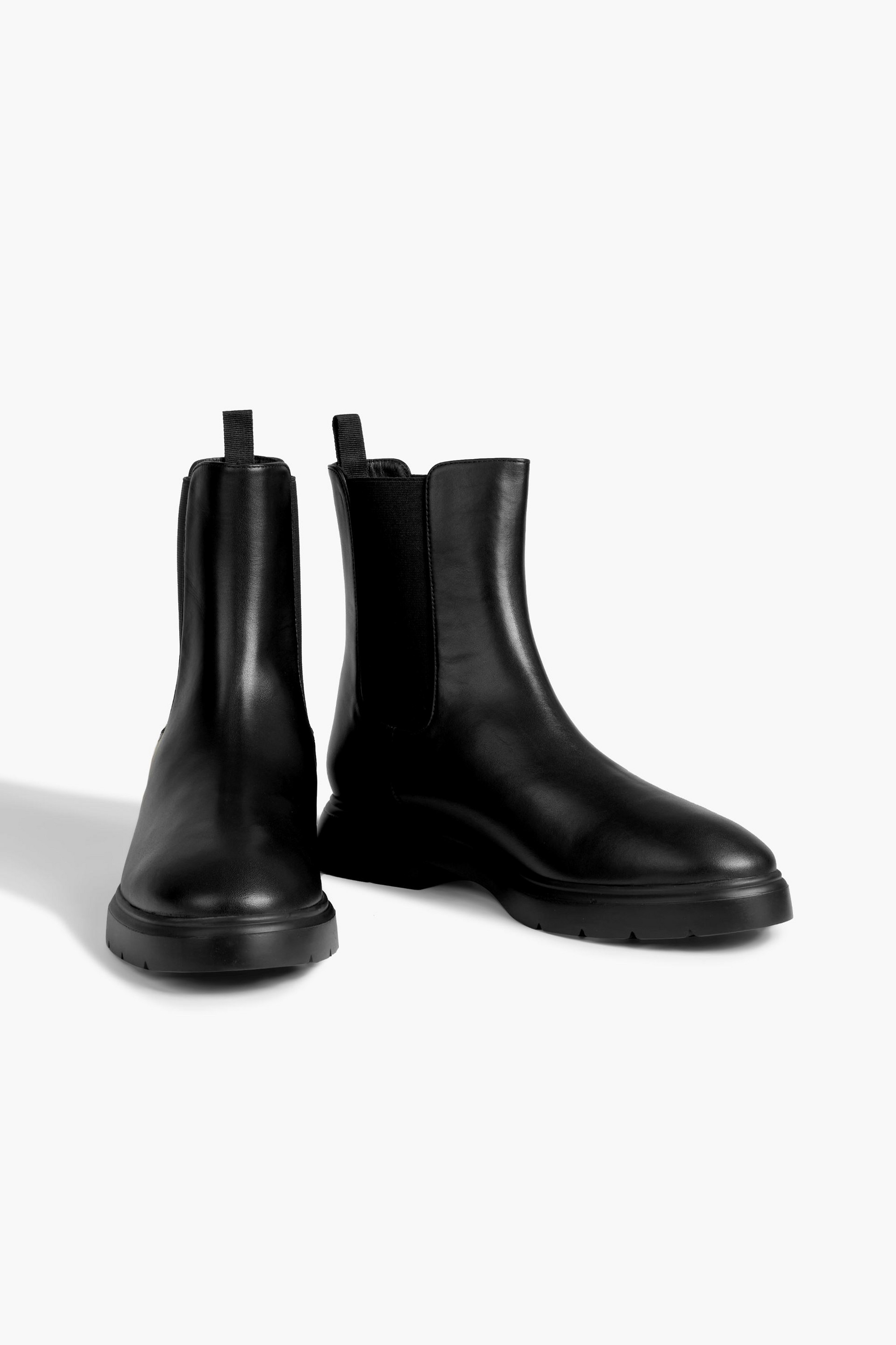 Stuart Weitzman McKenzee leather Chelsea boots thumbnail