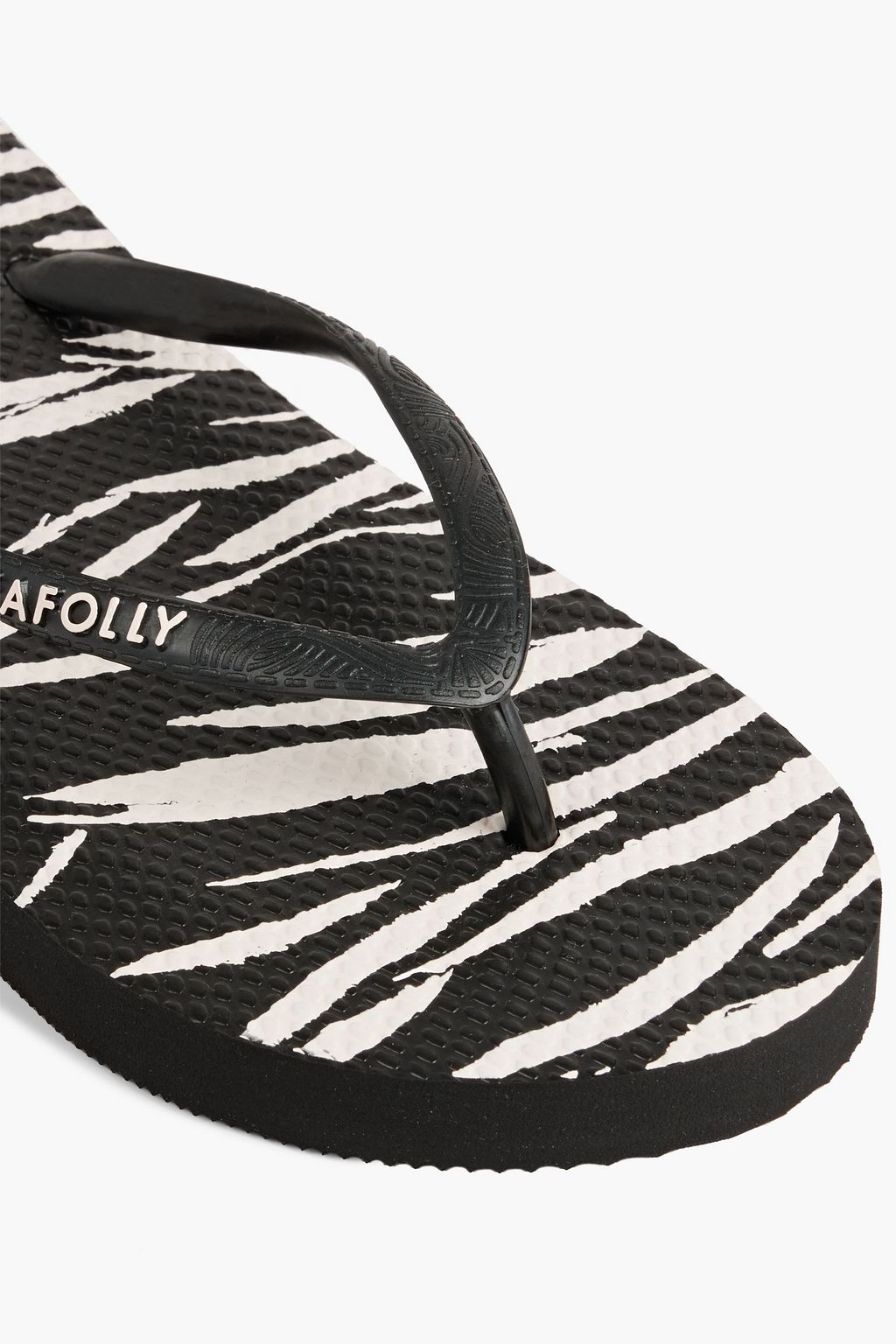 SEAFOLLY Skin Deep zebraprint rubber flip flops THE