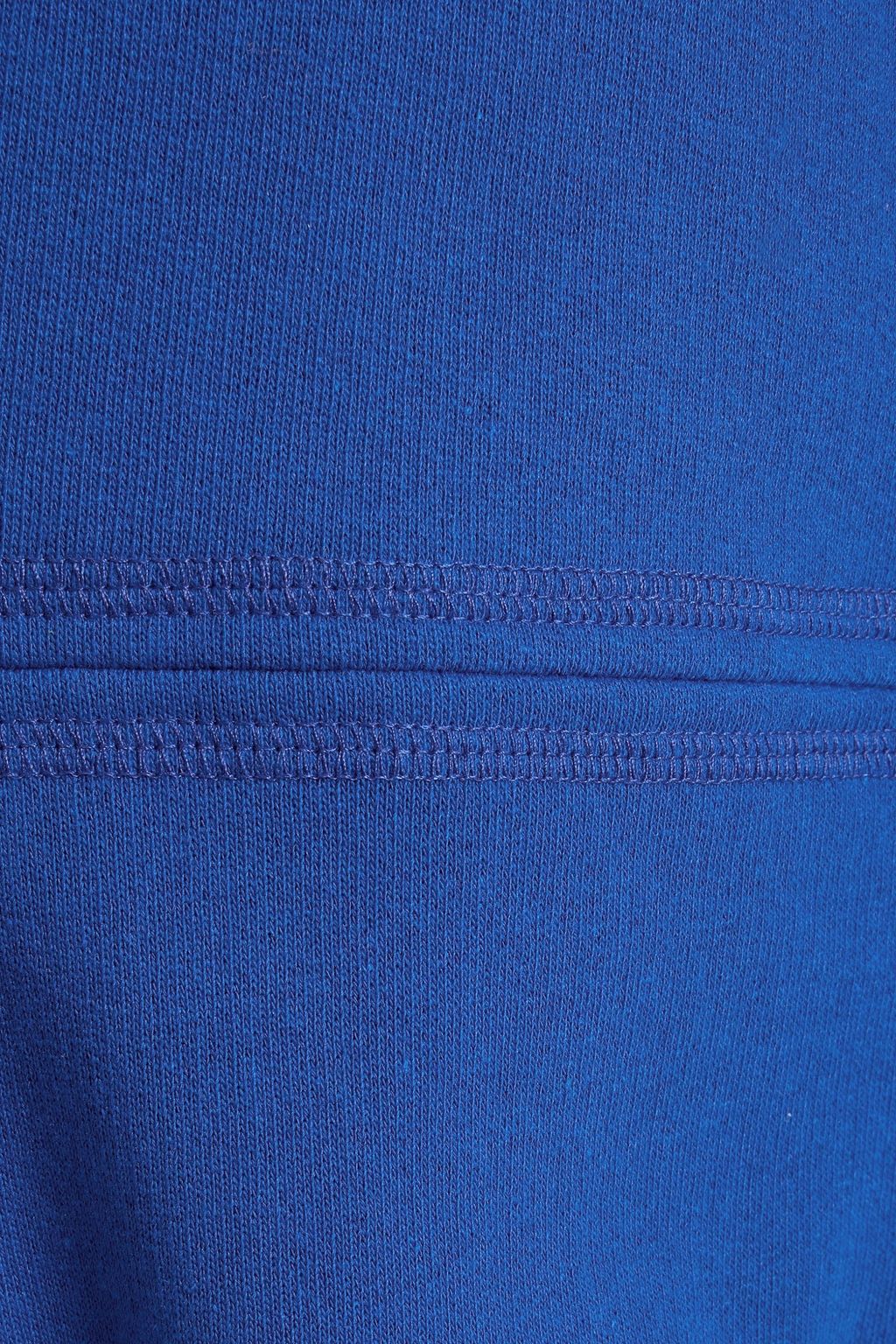 GANNI Embroidered cotton-blend fleece sweatshirt