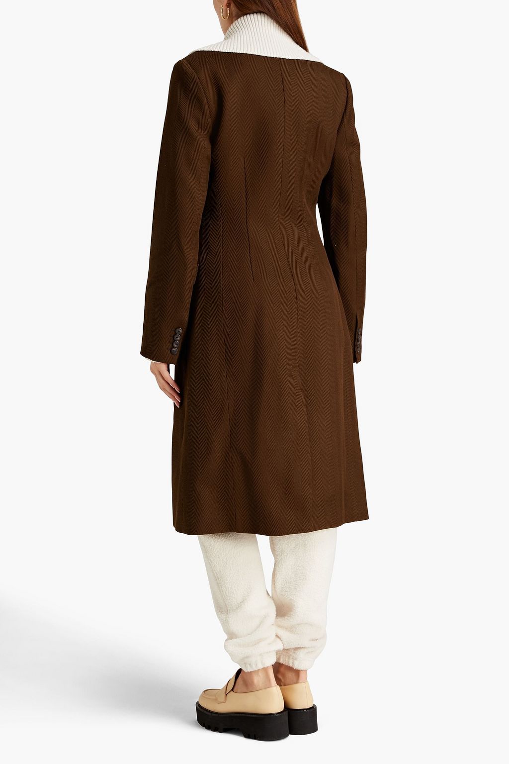 JOSEPH Herringbone wool coat THE