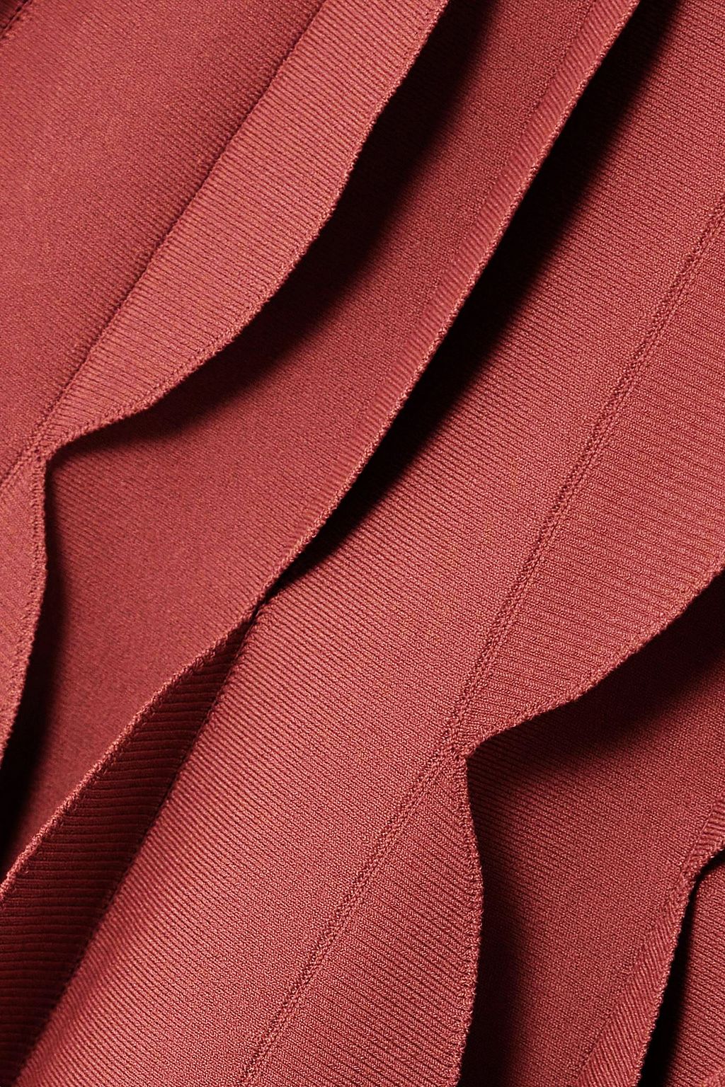 ALAÏA Scalloped knitted midi dress