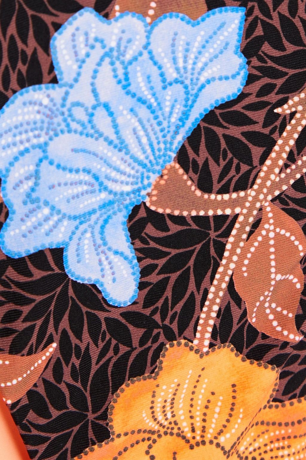 SEAFOLLY سروال بكيني ’بوهيم’ بخصر متوسط الارتفاع بطبعات على شكل زهور مزين بزخارف
