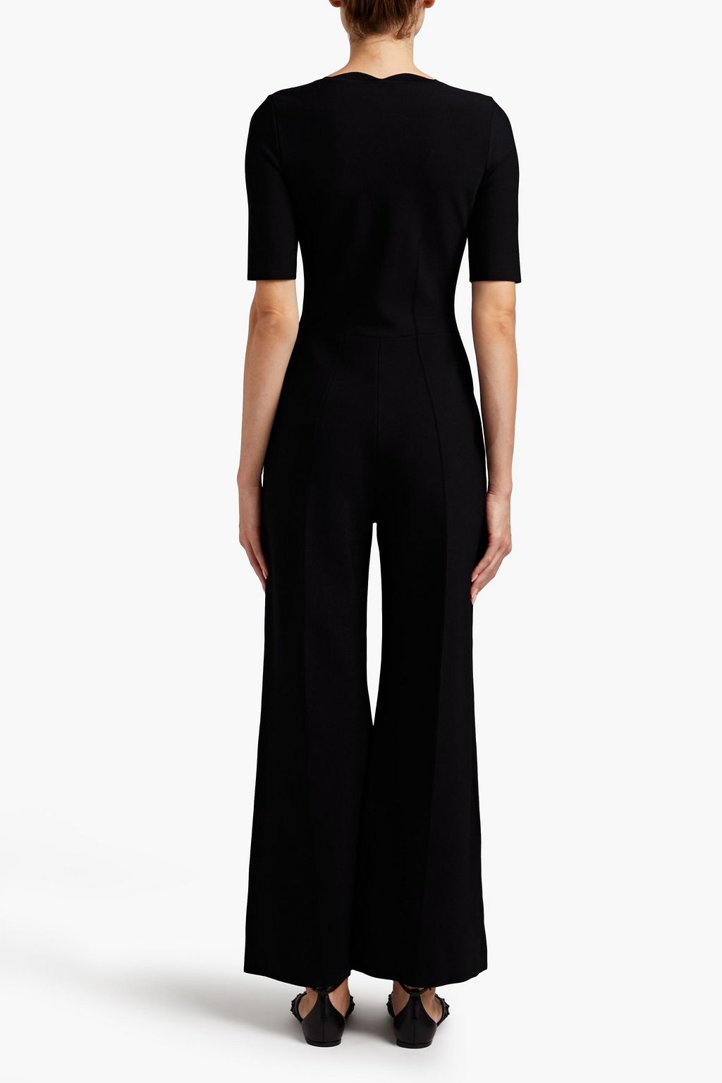 ALAÏA Scalloped stretchknit jumpsuit THE