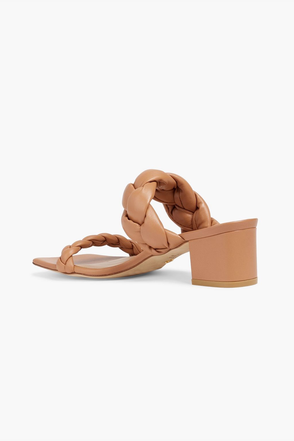 STUART WEITZMAN Playa 50 braided leather mules