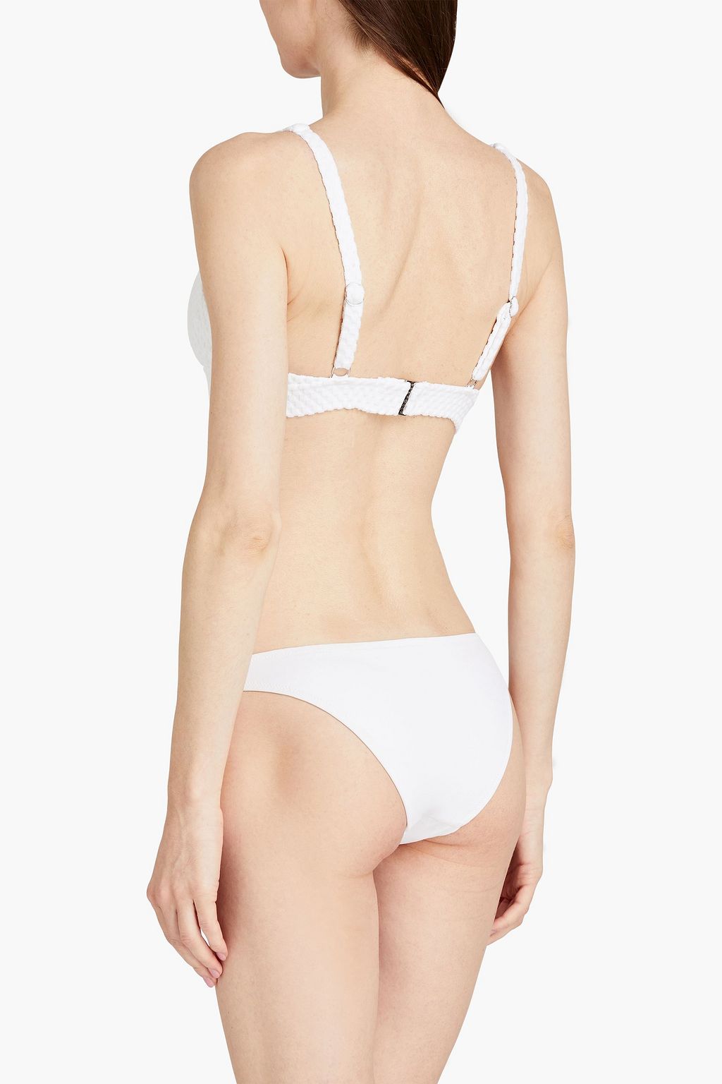 SEAFOLLY ストレッチジャカード トライアングルビキニトップ