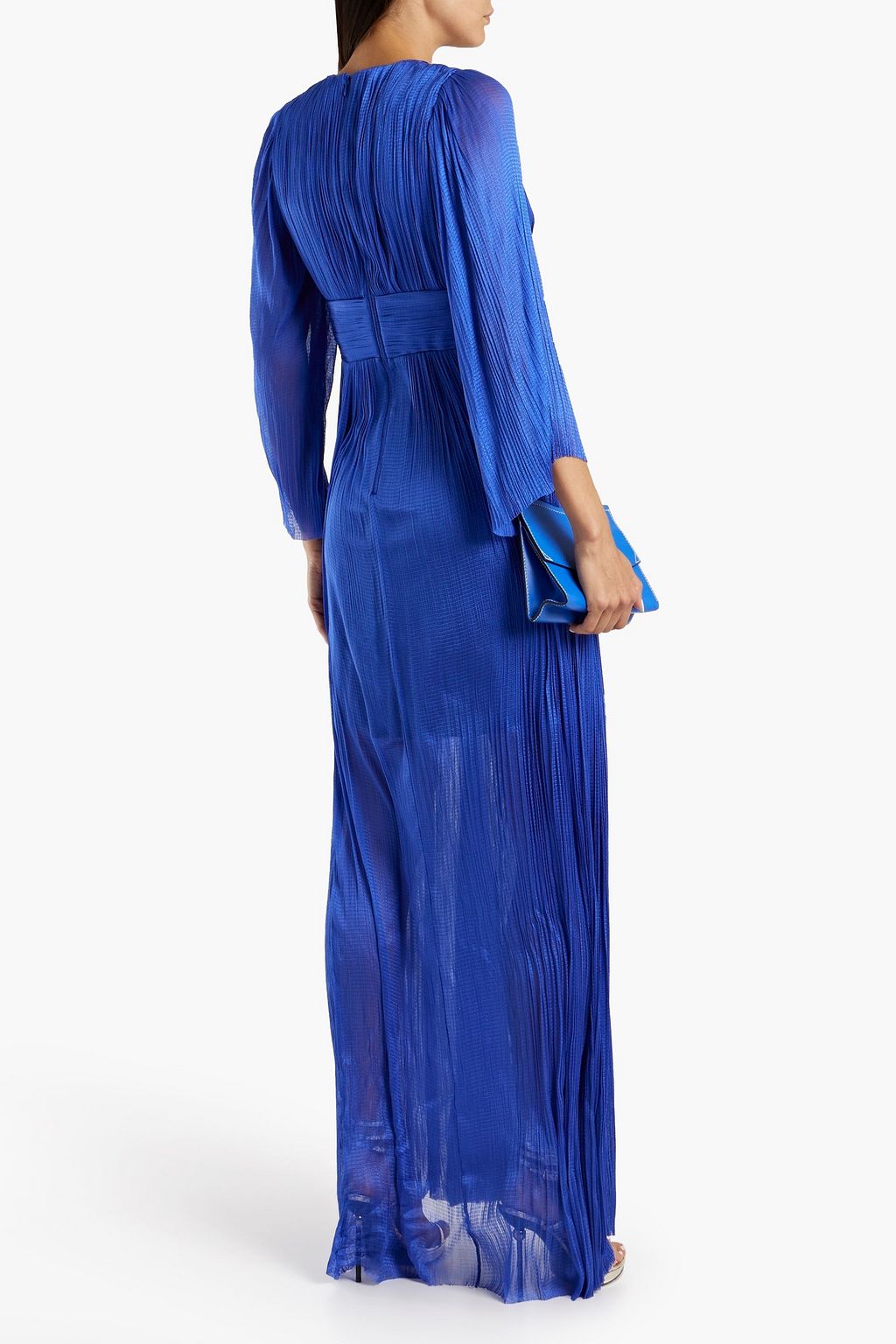 MARIA LUCIA HOHAN Plissé silk-tulle gown