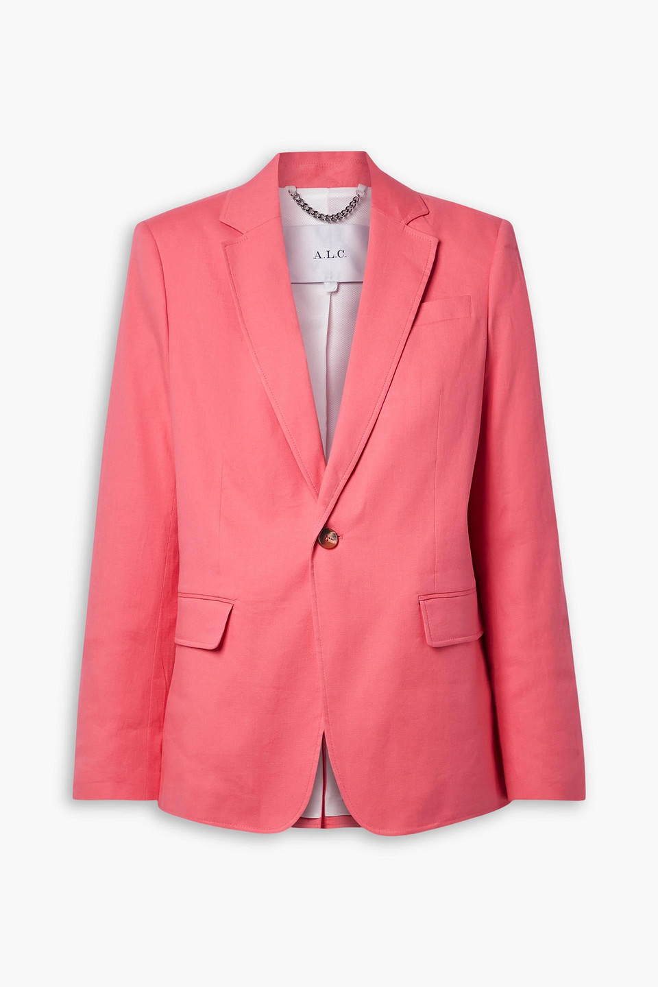 A.l.c Donovan Linen-blend Blazer In Bubblegum