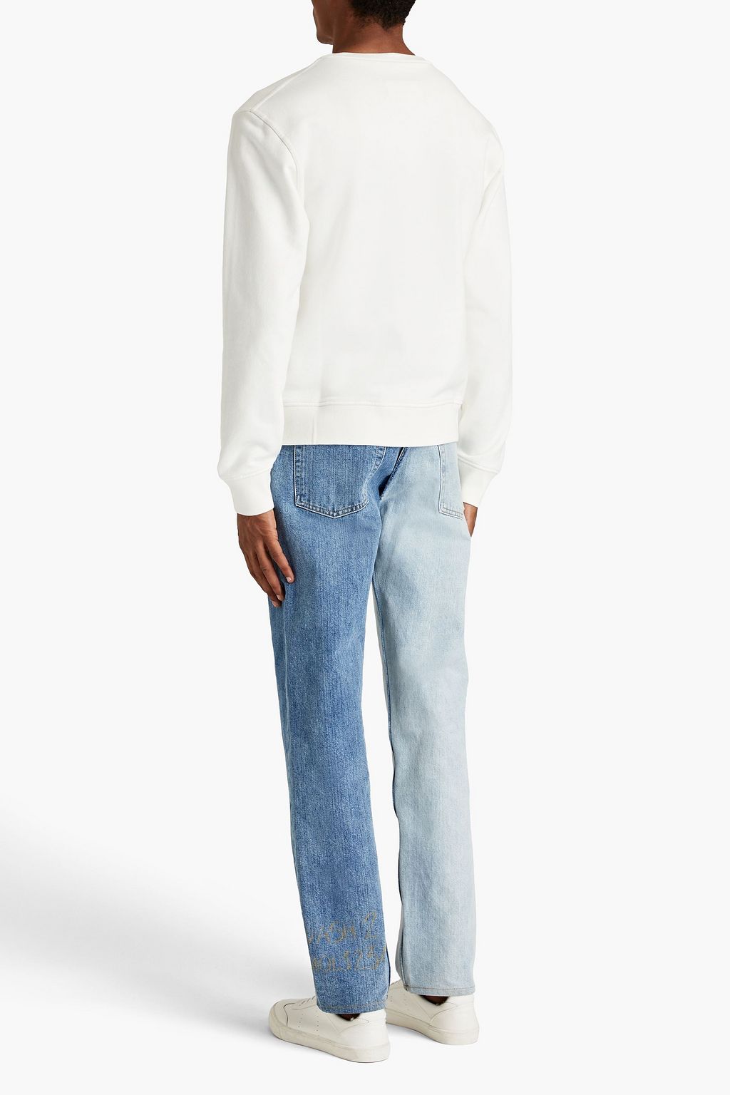 MAISON MARGIELA Embroidered French cotton-terry sweatshirt