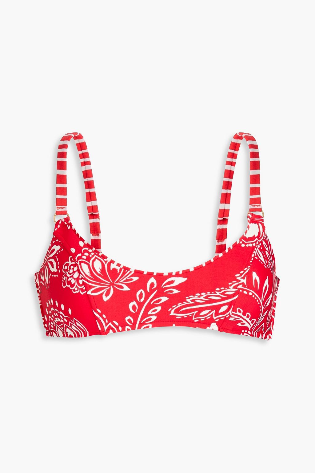 SEAFOLLY Sienna printed bandeau bikini top THE OUTNET