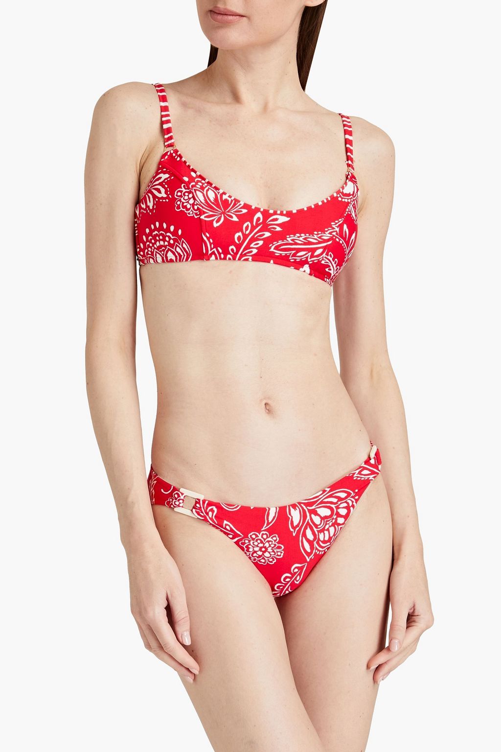 SEAFOLLY توب بكيني ’فولكلور’ مزين بطبعات