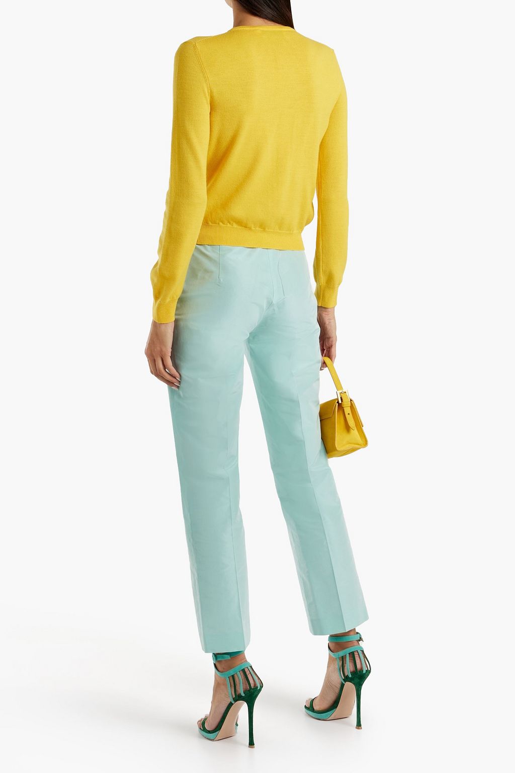 ETRO Cotton and silk-blend straight-leg pants
