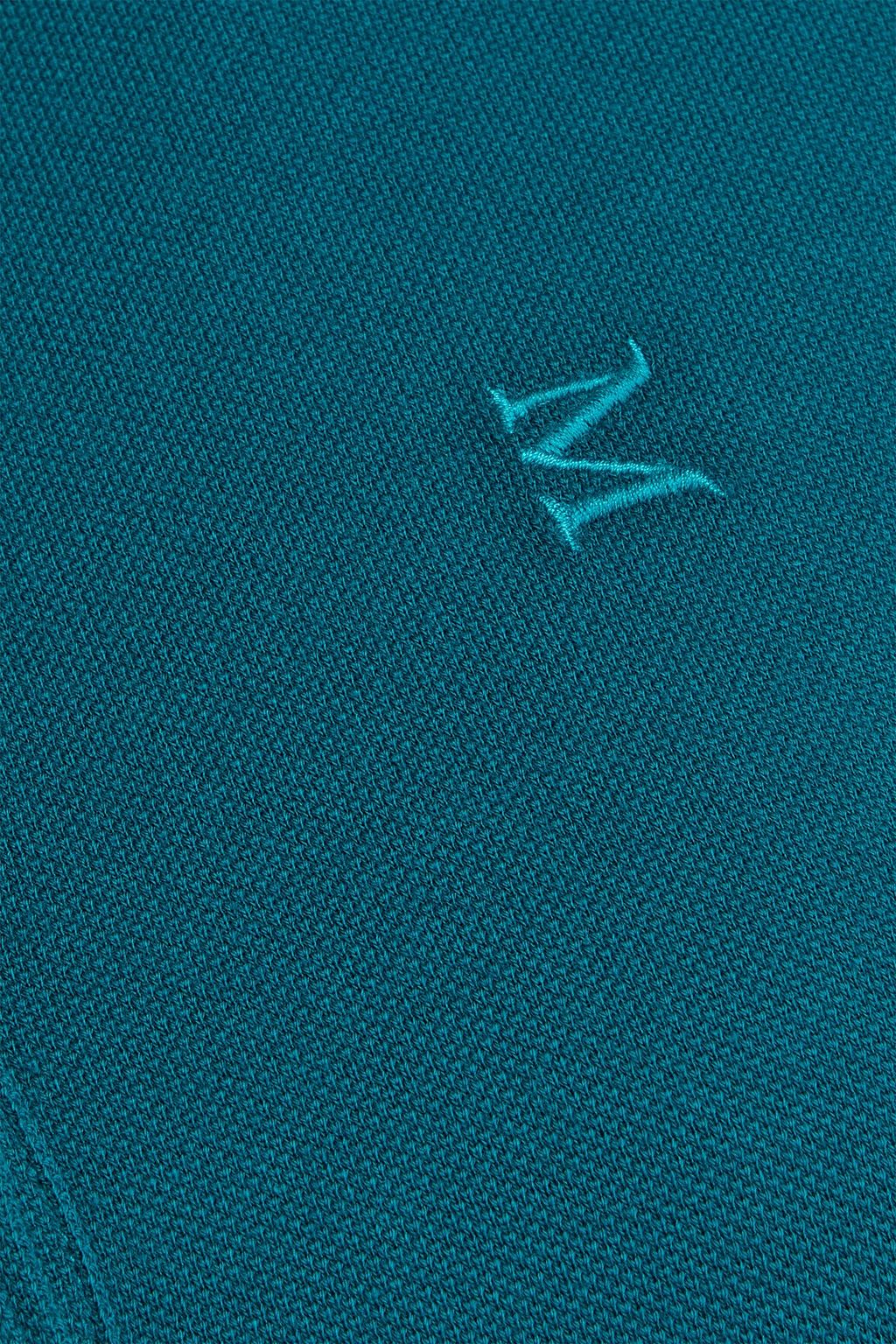 MAISON MARGIELA Poloshirt aus Baumwoll-Piqué mit Logostickerei