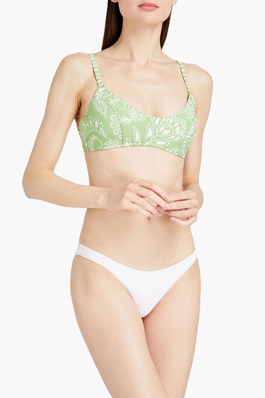 SEAFOLLY توب بكيني ’فولكلور’ مزين بطبعات
