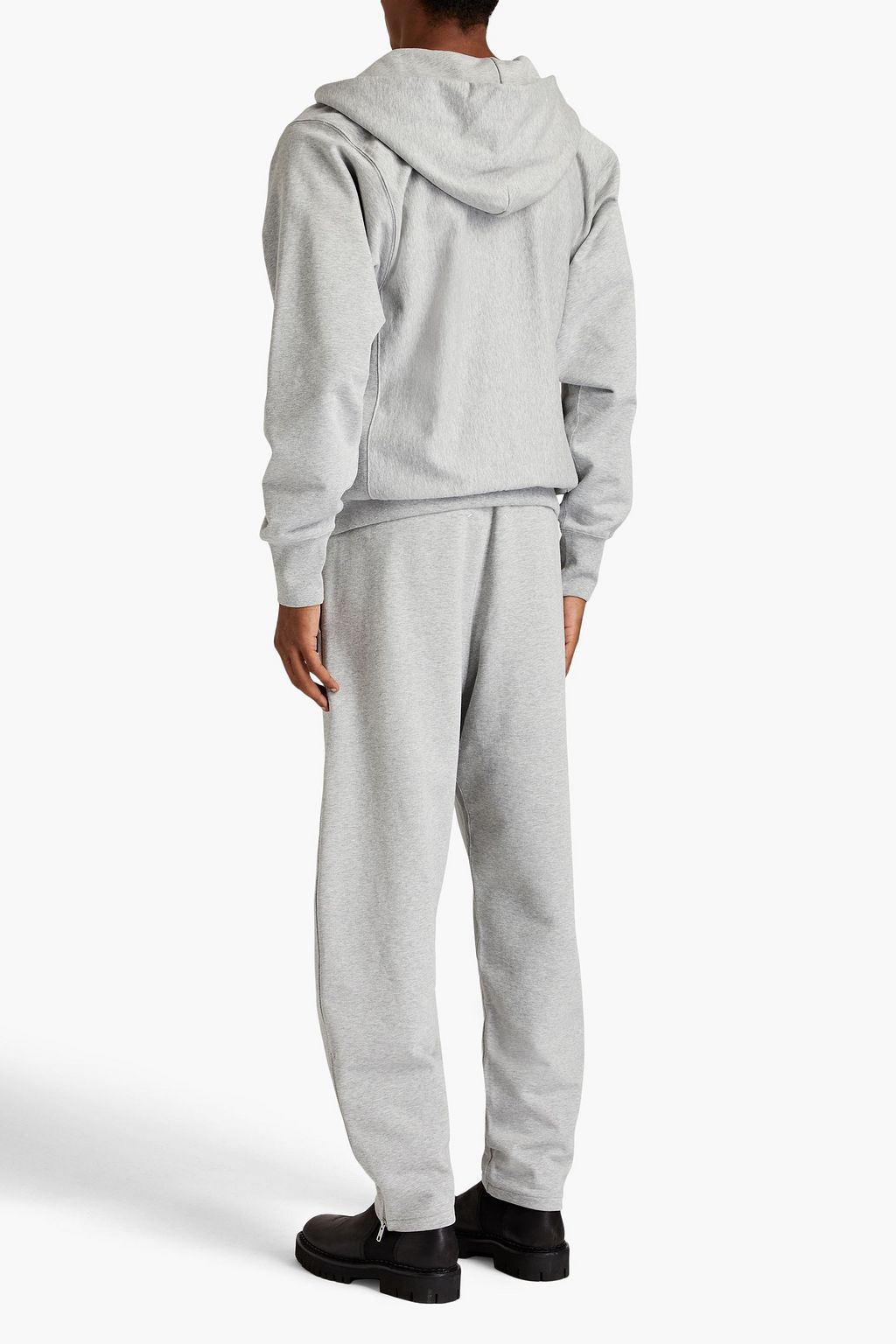 MAISON MARGIELA Mélange printed French cotton-terry sweatpants