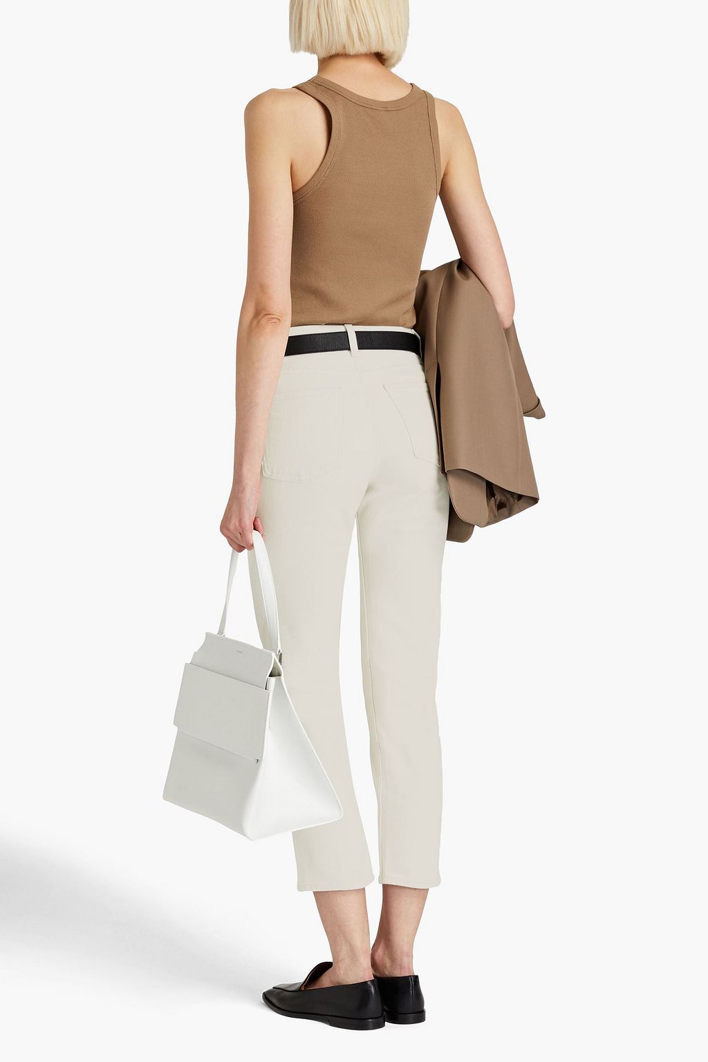 THEORY Treeca hoch sitzende Cropped Jeans mit schmalem Bein