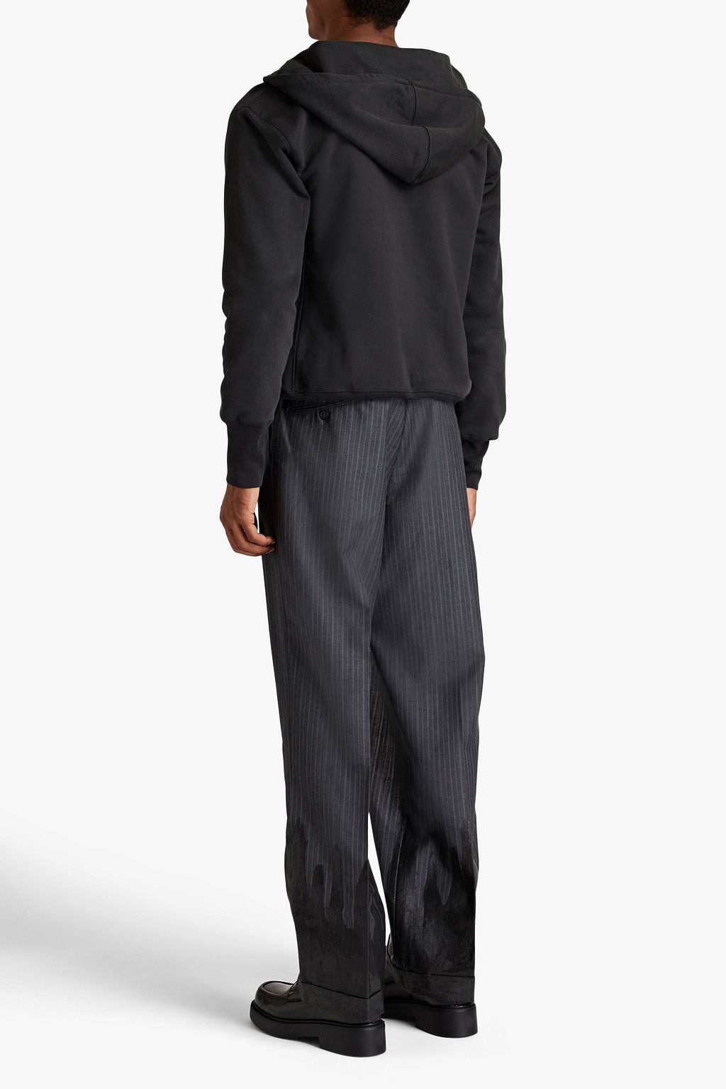 MAISON MARGIELA Printed French cotton-terry hoodie