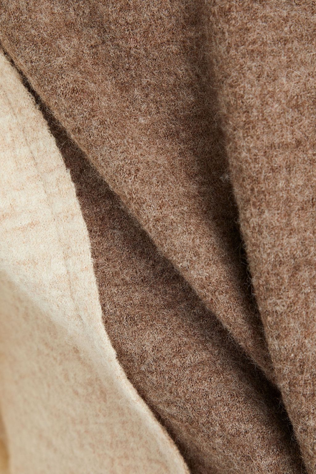 MAISON MARGIELA Color-block wool and cotton-blend felt sweater