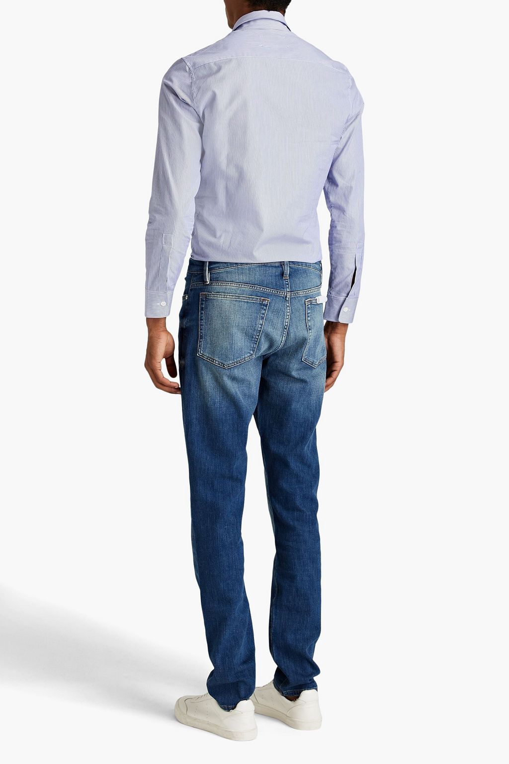 MAISON MARGIELA Striped cotton-poplin shirt
