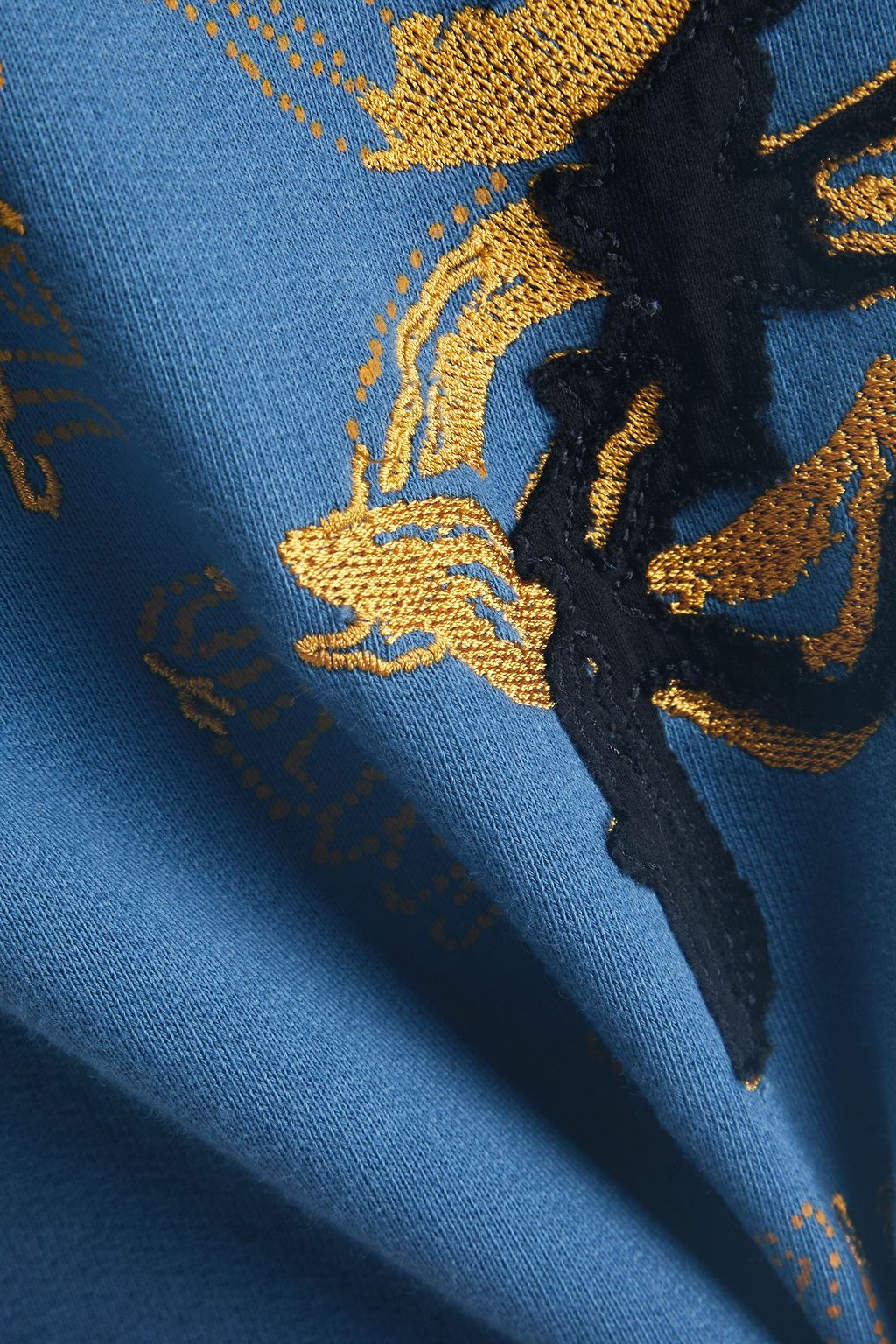 MAISON MARGIELA Embroidered French cotton-terry sweatshirt