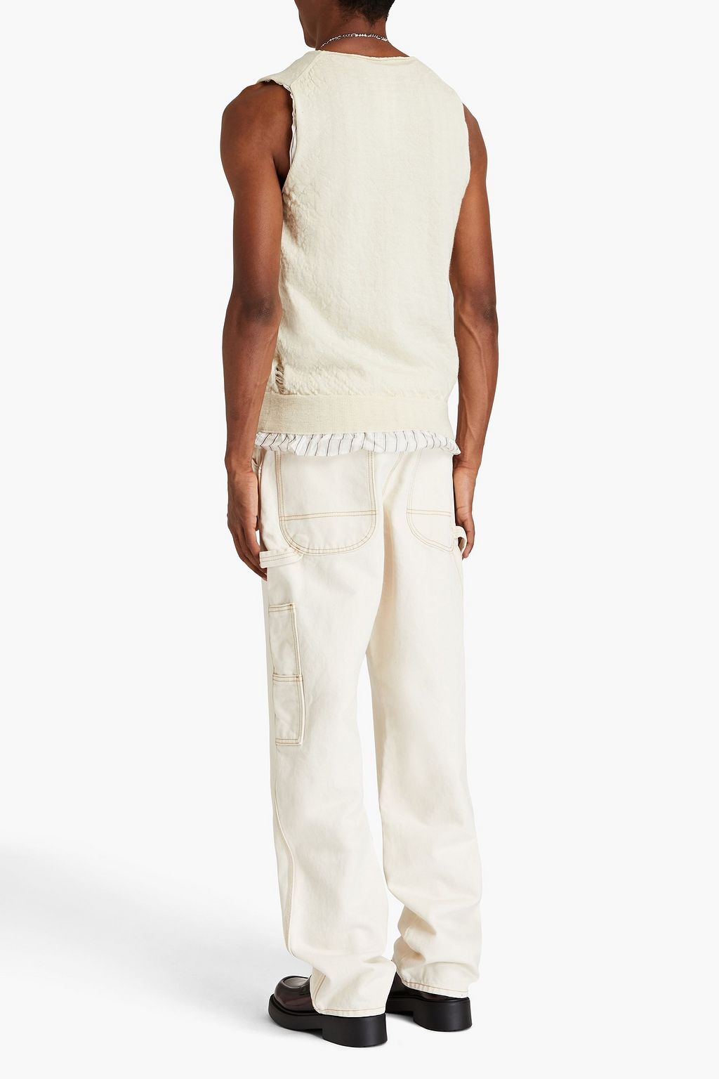 MAISON MARGIELA Layered textured wool vest