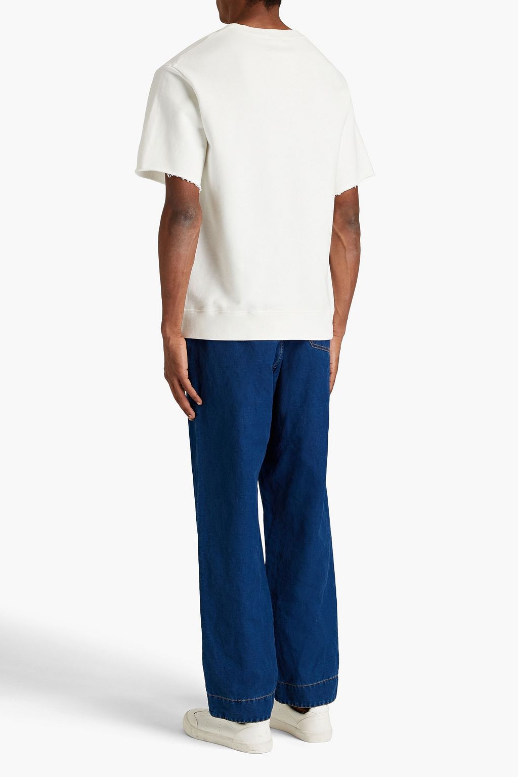 MAISON MARGIELA Printed French cotton-terry sweatshirt