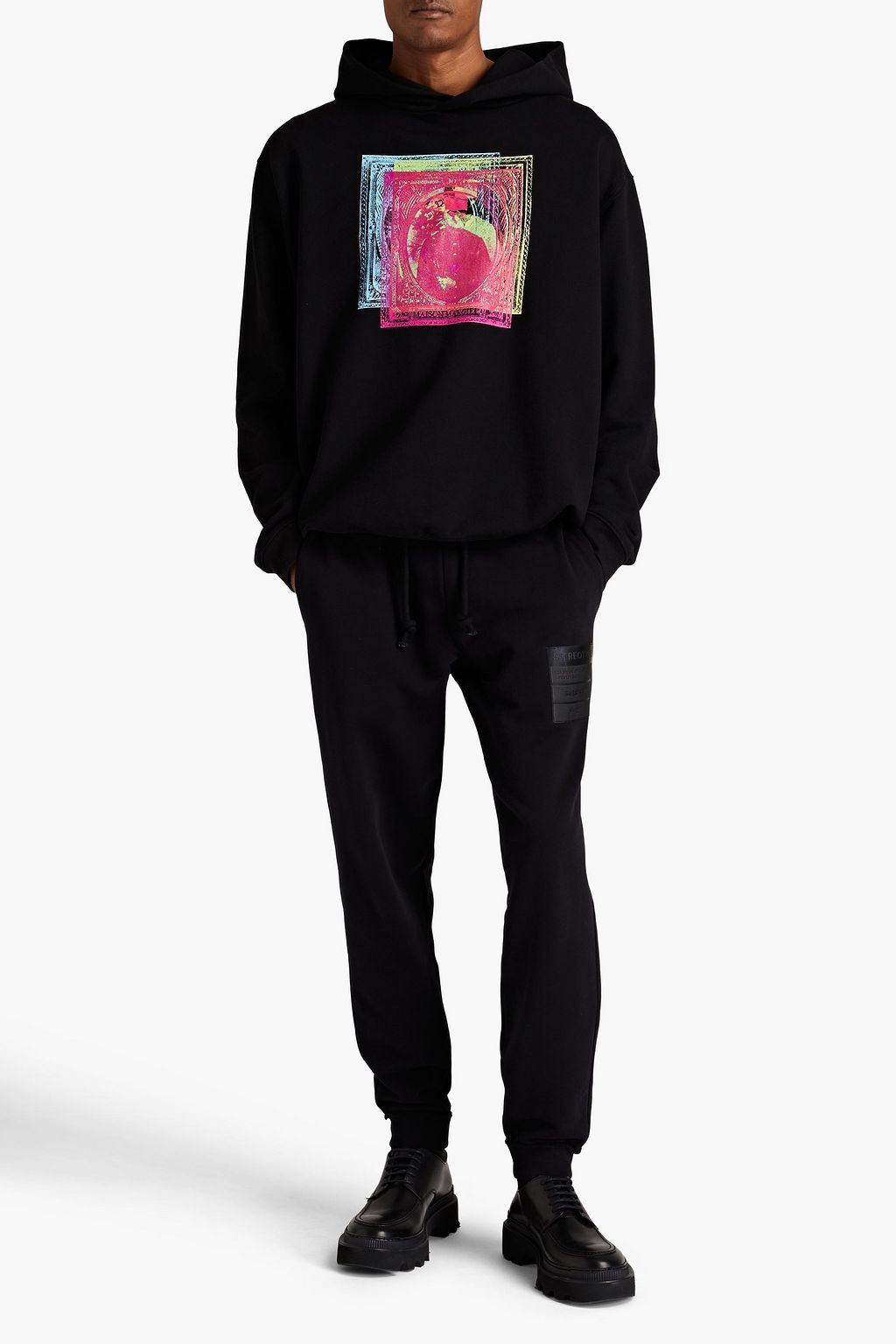 MAISON MARGIELA Printed French cotton-terry hoodie