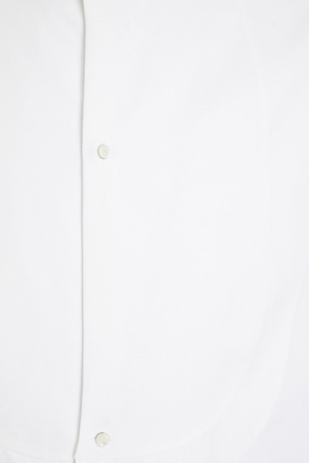 MAISON MARGIELA Cotton-poplin and piqué shirt