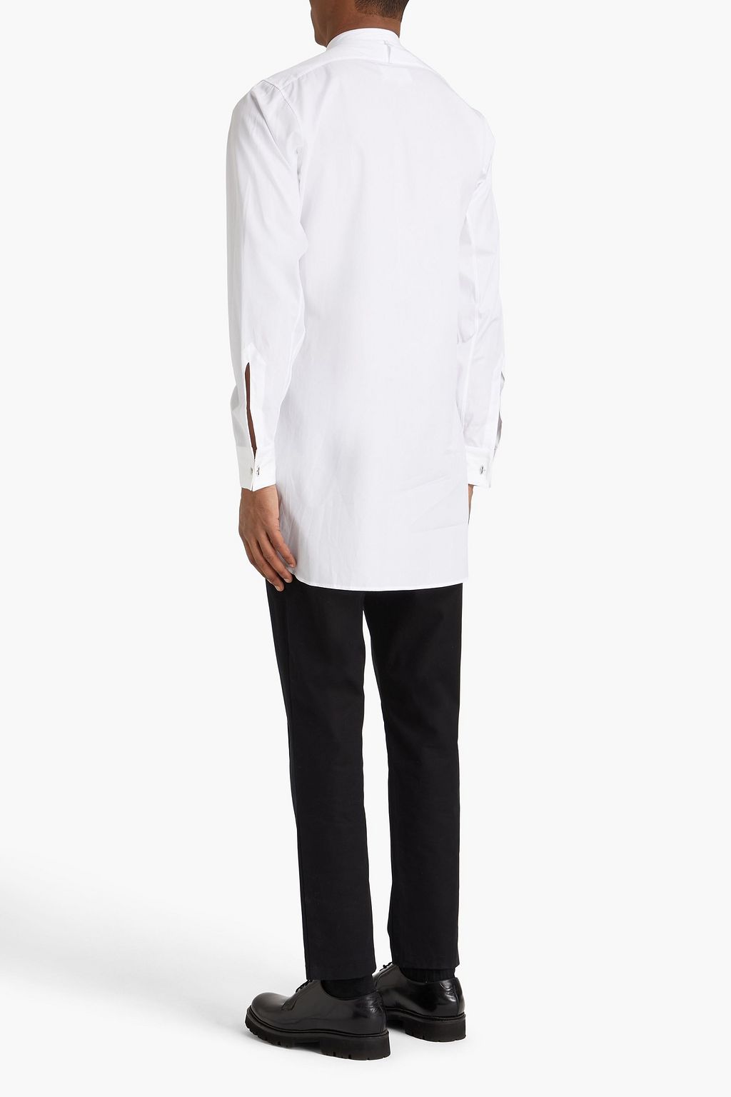 MAISON MARGIELA Cotton-poplin and piqué shirt