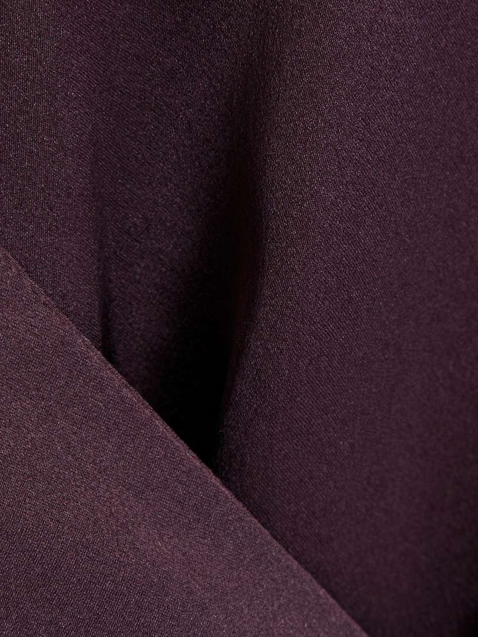 electra wrap-effect silk-satin gown