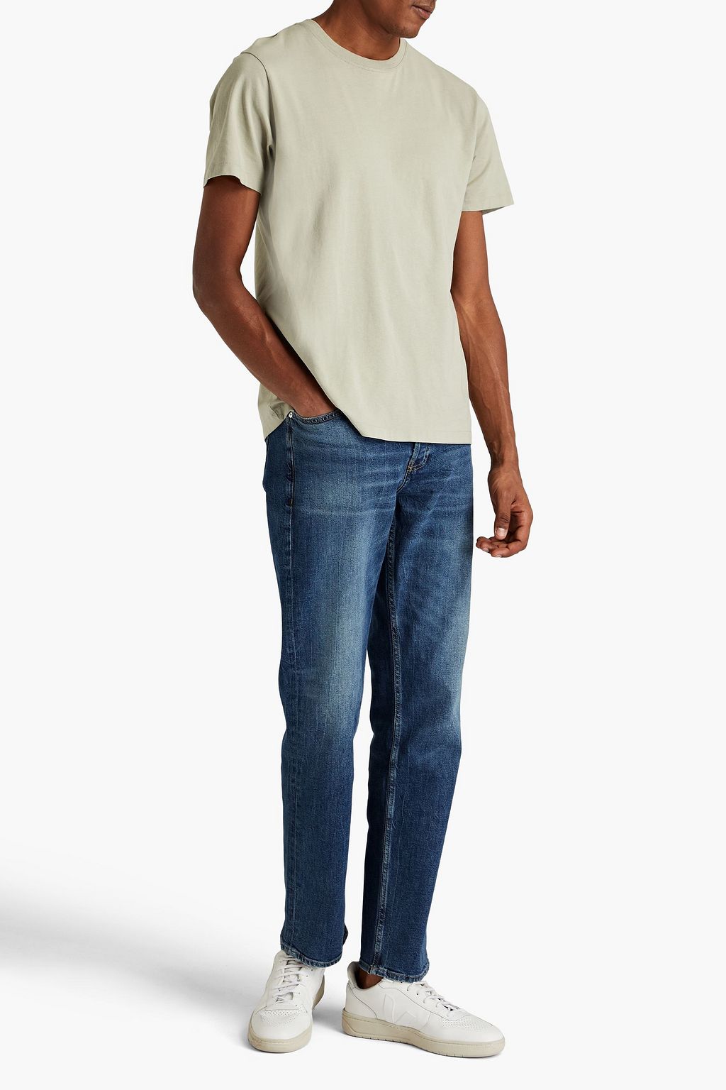 FRAME The Straight faded denim jeans